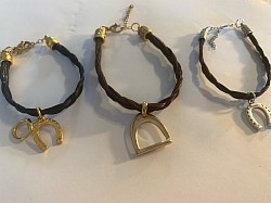 Bracelets en crin de cheval « fait main »