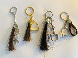 Porte clefs en crin de cheval « fait main »