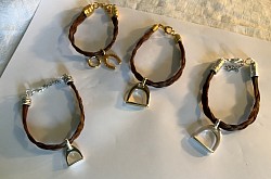 Bracelets tressés à la main en crin de cheval